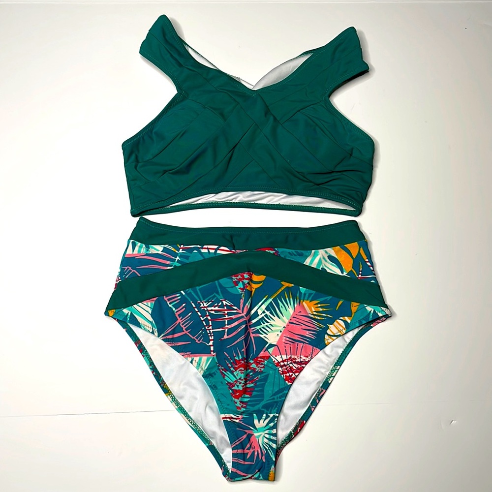 Green bathing suit